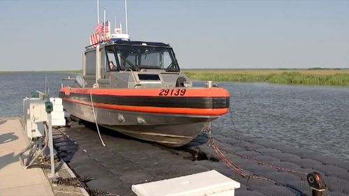 Blake was swimming off the coast of St Simons Island in the state of Georgia when he was swept away from shore. Picture: CNN.