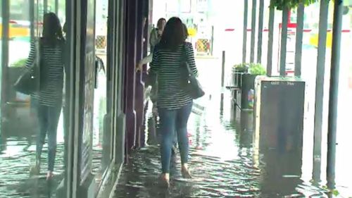 A sneak-peek at what the rest of Australia can expect? Storms caused flooding in Adelaide today. (9NEWS)