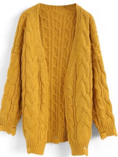 <p>"Go for cosy woollen pieces in
hot pinks and fizzy oranges. Yellow is trending big-time too, and has
become a trend all on its own," shares Cowell.</p>
<p><a href="https://aus.chicwish.com/comfy-day-diary-cable-knit-cardigan-in-mustard.html?utm_source=google&amp;utm_medium=cpc&amp;adpos=1o4&amp;scid=scplpT20170817006yellowS%2FM&amp;sc_intid=T20170817006yellowS%2FM&amp;gclid=EAIaIQobChMI4cao7aux2wIVmCQrCh0ZAQg2EAQYBCABEgJitvD_BwE" target="_blank" draggable="false">Comfy Day Diary Cable Knit Cardigan</a> in Mustard, $63.70</p>