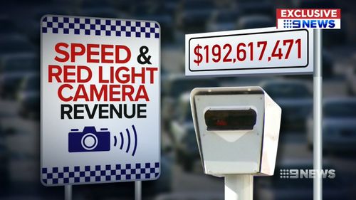 Drivers nabbed by red light cameras and speeding cameras have been fined a record 4193-million this year. Picture: 9NEWS