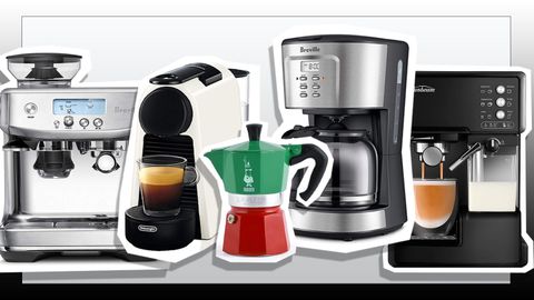 9PR: Coffee machines on black and silver background