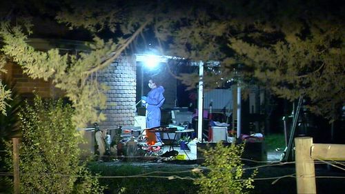 Police were called to a home in Cranbourne East, in Melbourne's southeast, yesterday after the body of a woman was located. Picture: 9NEWS.