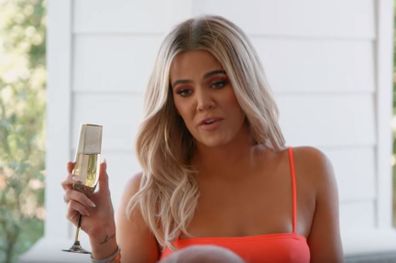 Khloé Kardashian makes toast on Keeping Up With the Kardashians