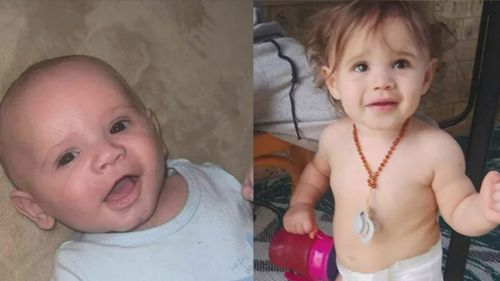 Five-month-old Desmond and two-year-old Maddison tragically died.