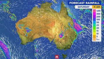 Rain will intensify over Saturday and ease in Queensland from Sunday. NSW will see an easing trend on Monday.