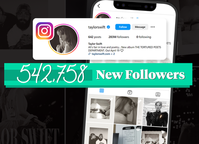 542,758: Number of new followers the week Swift announced the album
