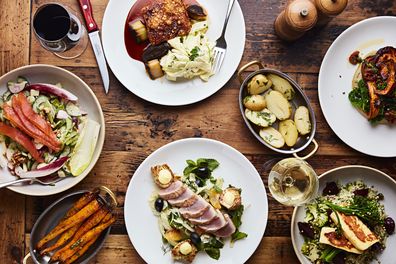 Food at British brasserie Old Queen Street Café