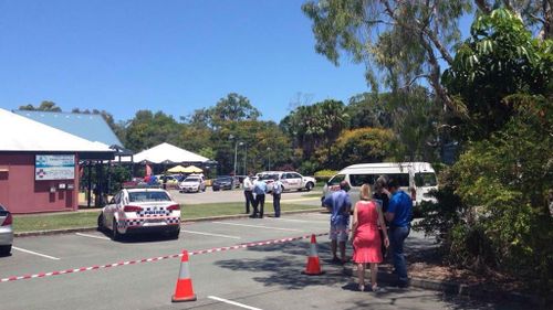 Police cordoned off the scene. (Corinne May/WIN Sunshine Coast)