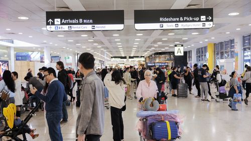 Une vue générique de l'aéroport de Sydney le 11 mai 2023. 