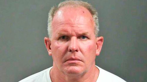 Doug Ramsey was arrested after allegedly biting a man's nose in Fayetteville, Arkansas.