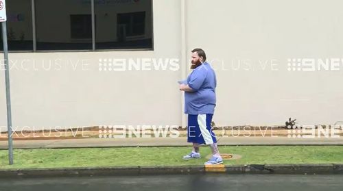 Adam Davidson is released from Woodford Correctional Centre. (Image: 9NEWS)