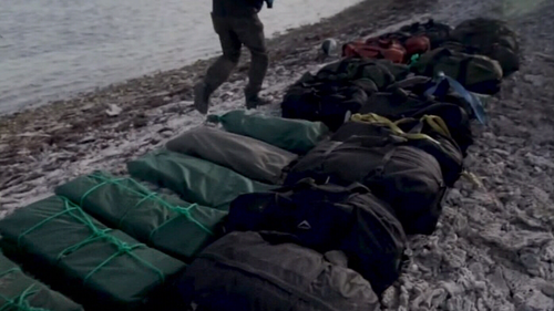 About one tonne of illicit drugs has been found on a West Australian island after a yacht ran aground on a reef.