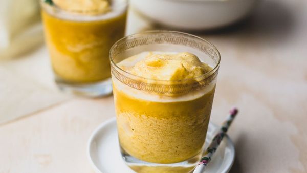 Turmeric and pineapple crush smoothie by Australian Pineapples ambassador, Martyna Angell