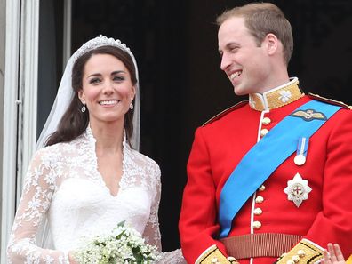 Prince William and Kate Middleton at their 2011 Royal Wedding