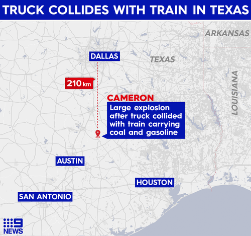 Texas collision on February 24, 2021.