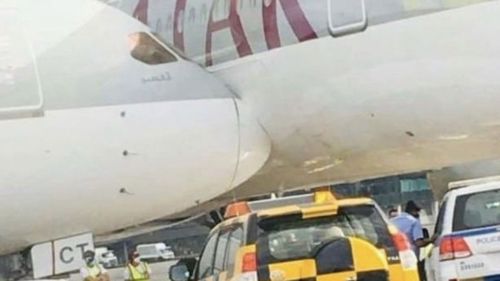 Two planes have collided at Doha Airport in Qatar.