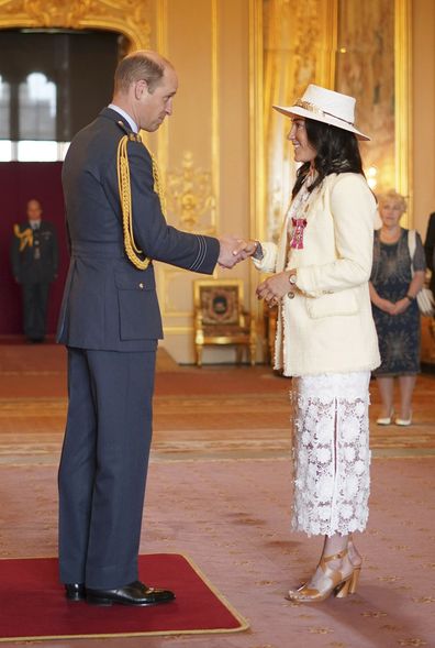 Soccer player Lucy Bronze, is made a Member of the Order of the British Empire by Prince William, the Prince of Wales at Windsor Castle, Windsor, England, Wednesday, May 10, 2023 in recognition of her services to Association Football.