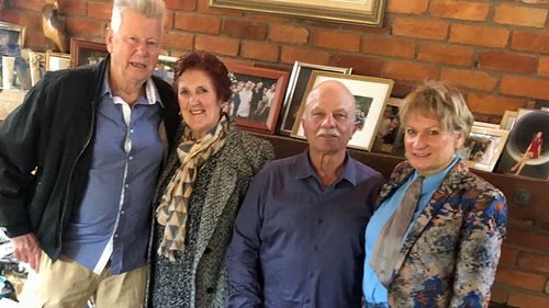 Peter Todd (left) with his wife Pam, Vic Romano and Brenda Edgar.