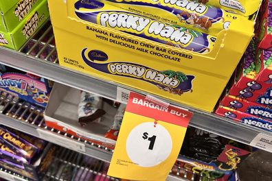 Perky Nana display at The Reject Shop