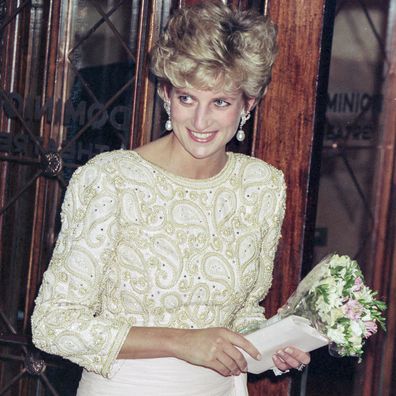 Princess Diana pictured in December 1992.