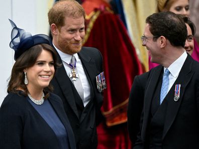 Prince Harry, Duke of Sussex, Princess Eugenie and her husband Jack Brooksbank