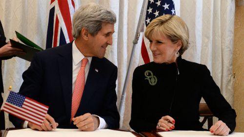 US troops in Australia to double as Bishop and Kerry sign defence agreement