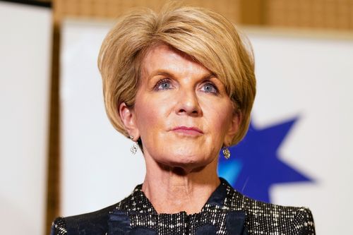 Foreign Minister Julie Bishop said Australia's commitment was not just an "aspiration". Picture: AAP