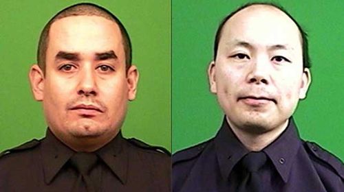 Slain officers Rafael Ramos, pictured left, and Wenjian Liu.