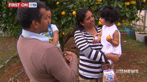 The George family arrived from India in 2011 on student visas. (9NEWS)
