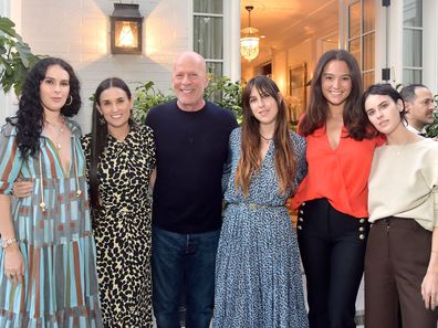 Rumer Willis, Demi Moore, Bruce Willis, Tallulah Willis, Emma Heming Willis dan Scout Willis