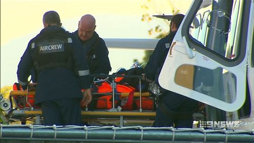 THe pilot of a plane that crashed in the Kosciusko National Park in NSW is tonight recovering in hospital with head and spinal injuries. Picture: 9NEWS.