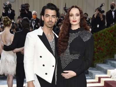 Joe Jonas, left, and Sophie Turner attend The Metropolitan Museum of Art's Costume Institute benefit gala celebrating the opening of the "In America: An Anthology of Fashion" exhibition on Monday, May 2, 2022, in New York. (Photo by Evan Agostini/Invision/AP)