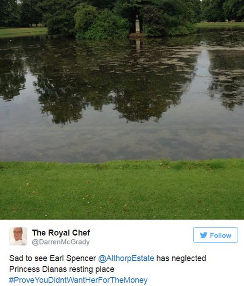 Tweet by Royal Chef Darren McGrady