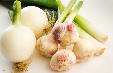 Leek, onion, garlic 'fertiliser foods'