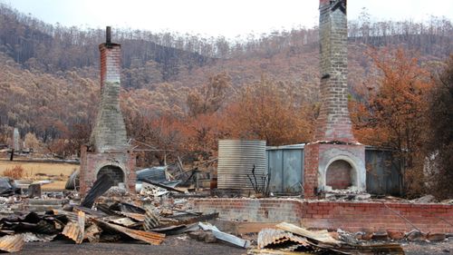 Fires have ravaged parts of Tasmania during the heat.
