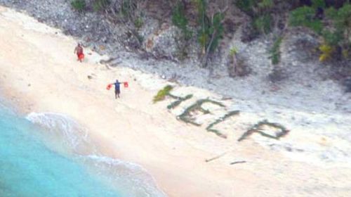 US military rescue three men from deserted Pacific island