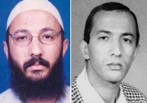 Sayf al-Adl is an al-Qaeda senior leader who has been indicted for his role in the 1998 bombings of  US embassies in Tanzania and Kenya. The attacks killed 224 civilians. The photo on the left was given to RFJ in 2018 by Smith, but the photo on the right - which is 'decades old', according to Smith - is still used to headline al-Adl's rewards page.