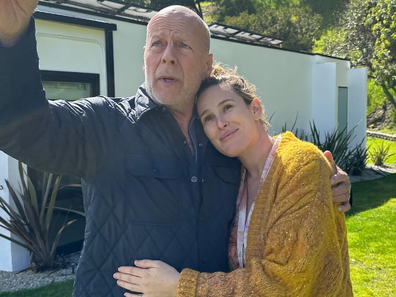 Rumer Willis and Bruce Willis