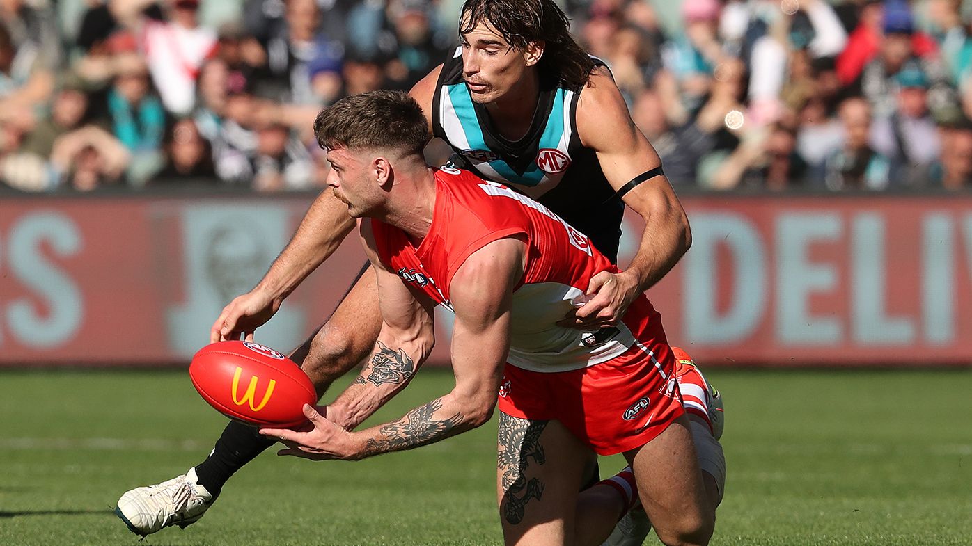 Sydney&#x27;s Peter Ladhams is facing a stint on the sidelines after a &#x27;brain explosion&#x27; against Port Adelaide.