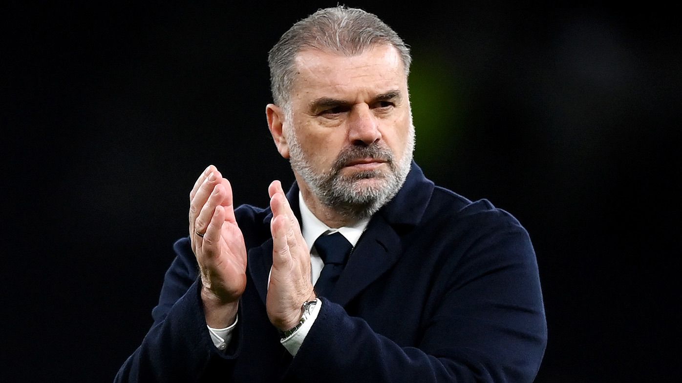 Ange Postecoglou, Manager of Tottenham Hotspur, applauds the fans following the team&#x27;s victory during the Premier League match between Tottenham Hotspur and Newcastle United at Tottenham Hotspur Stadium on December 10, 2023 in London, England. (Photo by Justin Setterfield/Getty Images)