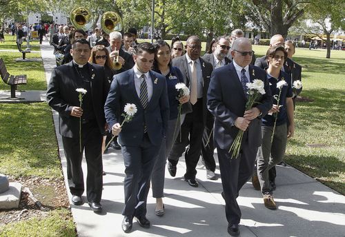 Six people who died in the accident were yesterday remembered at a vigil. (AAP)