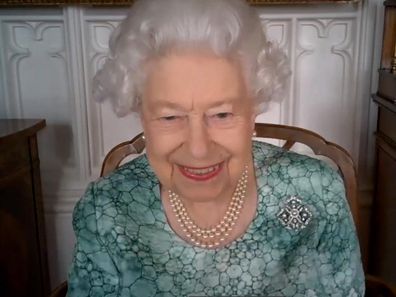 Queen on video call