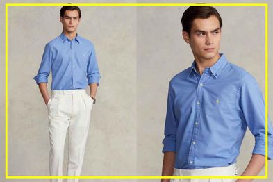 9PR: Polo Ralph Lauren Slim Fit Garment-Dyed Oxford Shirt