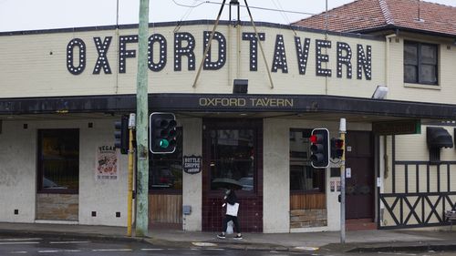 The Oxford Tavern during Lockdown on 14 July, 2021. Photo: Brook Mitchell