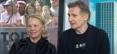 Pam Anderson and Liam Neeson