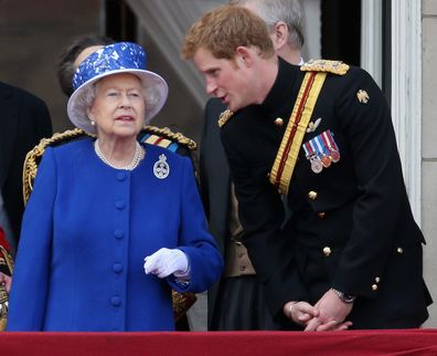 The Queen and Prince Harry in 2013.