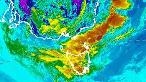 Heavy rain is set to lash Tasmania and Victoria.