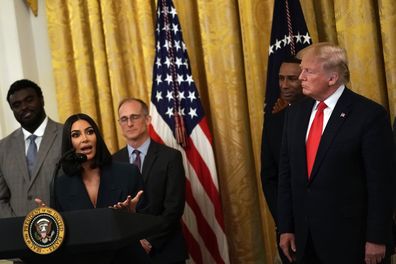 Kim Kardashian and Donald Trump