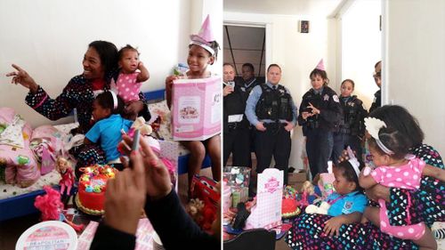 Police treat children found in abandoned house to 'impromptu birthday party'