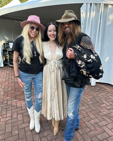 Billy Ray Cyrus, Noah Cyrus and Firerose